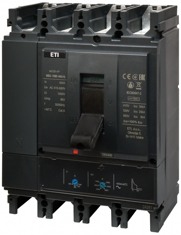 intrerupator de circuit in car nbs-tmd 400/4l 400a 4p 004673104